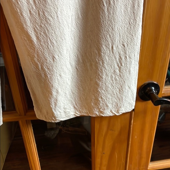 Women’s 100% CottonCream Wide leg Pants, Size M/L - Picture 6 of 6